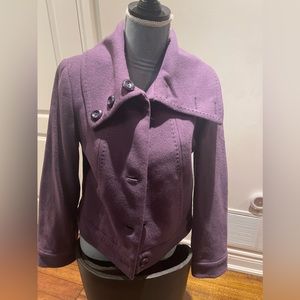 Purple RW & Co wool blazer Size M